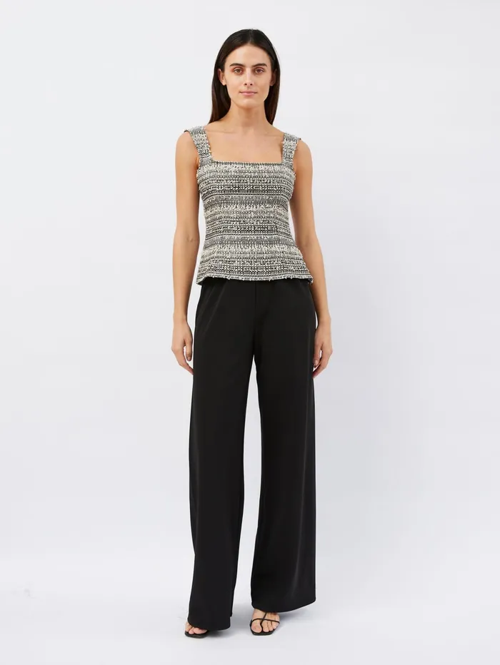 Women Dominique Healy 8211 Naia Cami In BlackIvory The UNDONE Tops