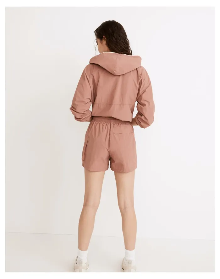 Women Donni Nylon Cargo Shorts Rhubarb Madewell Activewear Women Donni Nylon Cargo Shorts Rhubarb Madewell Activewear
