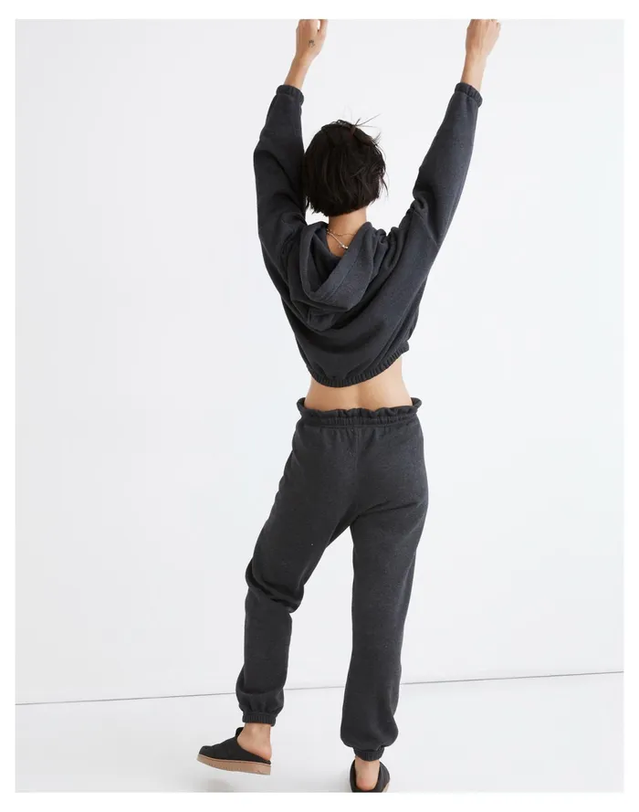 Women Donni Vintage Fleece Cropped Hoodie Sweatshirt Jet Madewell Sweatshirts and Sweatpants Women Donni Vintage Fleece Cropped Hoodie Sweatshirt Jet Madewell Sweatshirts and Sweatpants