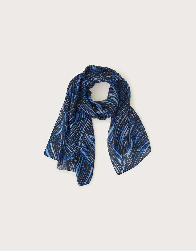 Women Dora Spot Silk Scarf Monsoon Scarves