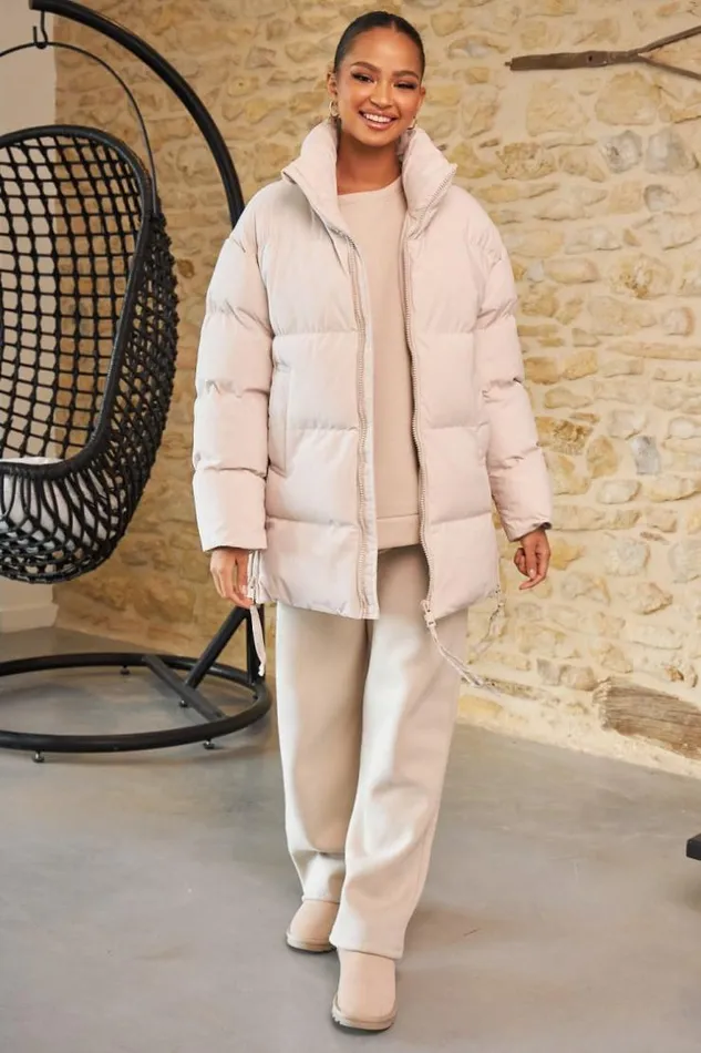 Women Doudoune Beige Matelasse MiLongue Beige Brentiny Paris Parkas And Down Jackets Women Doudoune Beige Matelasse MiLongue Beige Brentiny Paris Parkas And Down Jackets