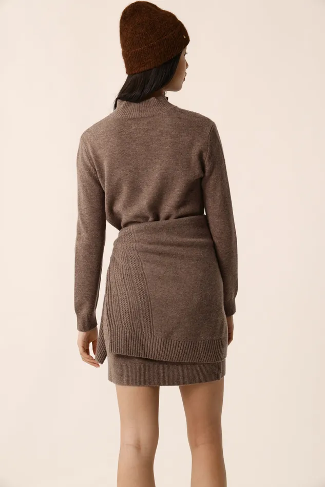 Women Dress Arpege Galet Robe Laine Mrinos Gris Des Petits Hauts Dresses and Skirts