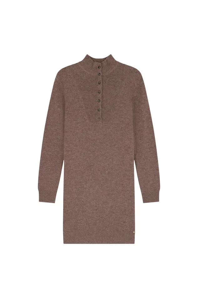 Women Dress Arpege Galet Robe Laine Mrinos Gris Des Petits Hauts Dresses and Skirts