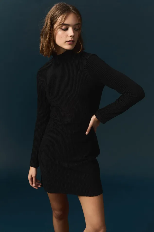Women Dress Faiza Noir Robe Courte En Jersey De Velours Ctel Des Petits Hauts Dresses and Skirts