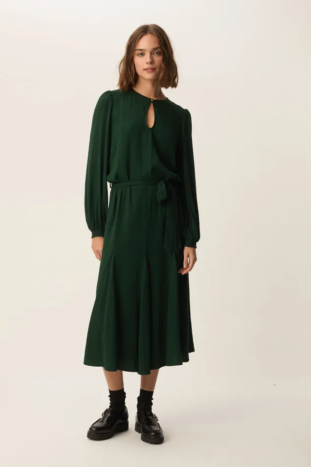Women Dress Rafalia Epicea Robe Viscose Verte Des Petits Hauts Dresses and Skirts