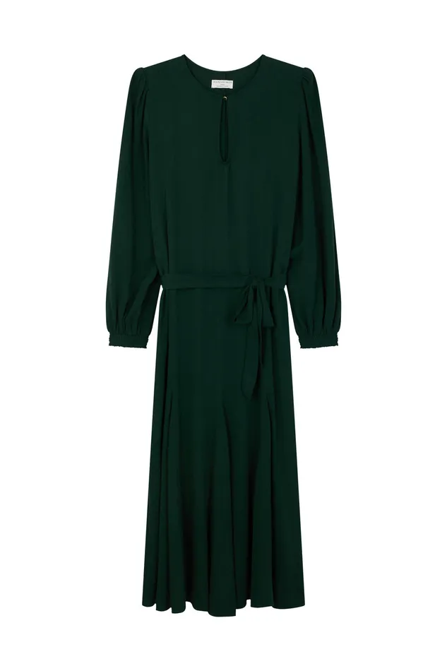 Women Dress Rafalia Epicea Robe Viscose Verte Des Petits Hauts Dresses and Skirts