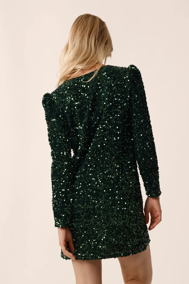 Women Dress Ysoline Epicea Robe Sequins Verts Des Petits Hauts Dresses and Skirts