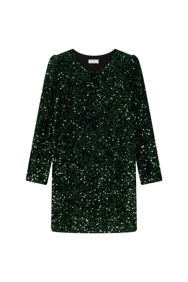 Women Dress Ysoline Epicea Robe Sequins Verts Des Petits Hauts Dresses and Skirts
