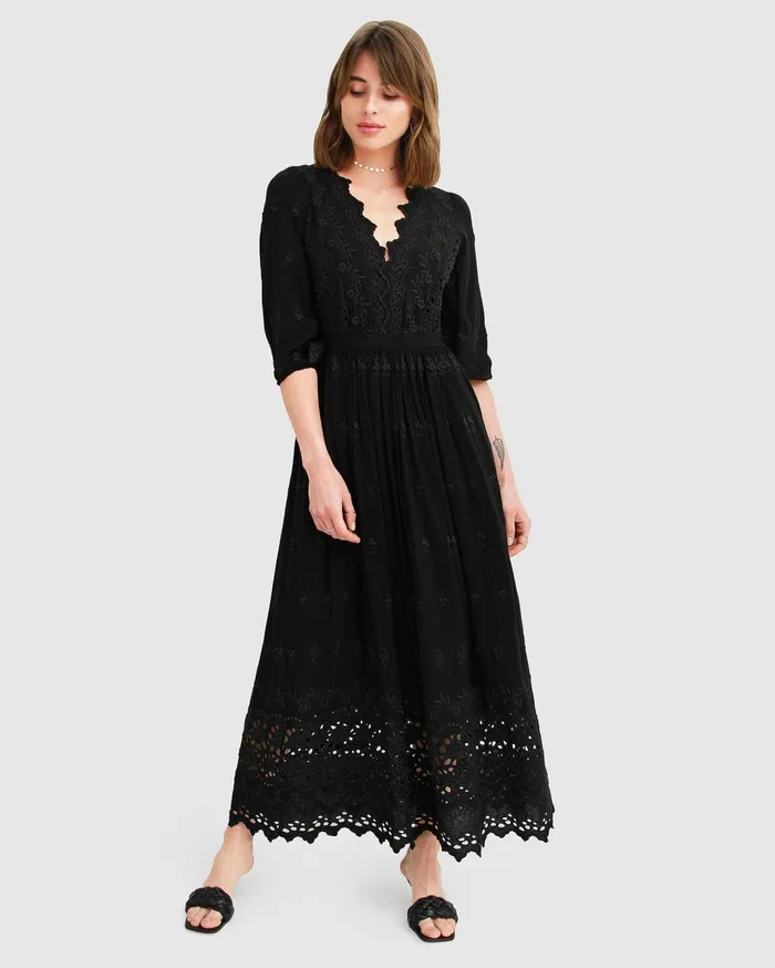 Women Dresses Belle and Bloom All Eyes On Me Midi Dress 8211 Black