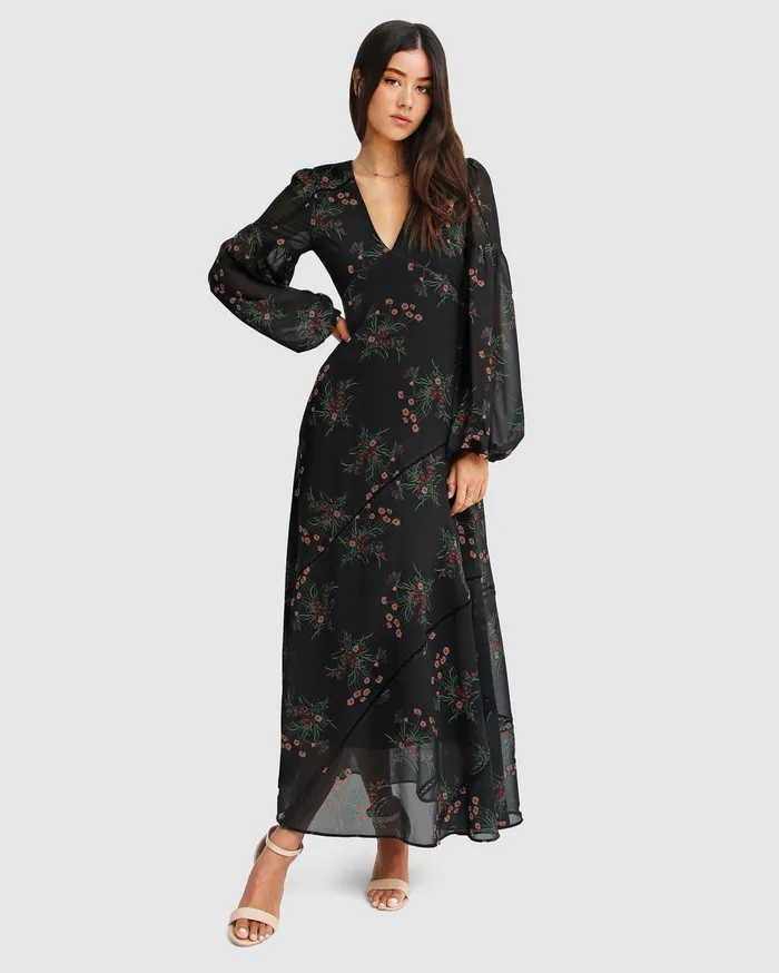 Women Dresses Belle and Bloom In Your Dreams Maxi Dress 8211 Black