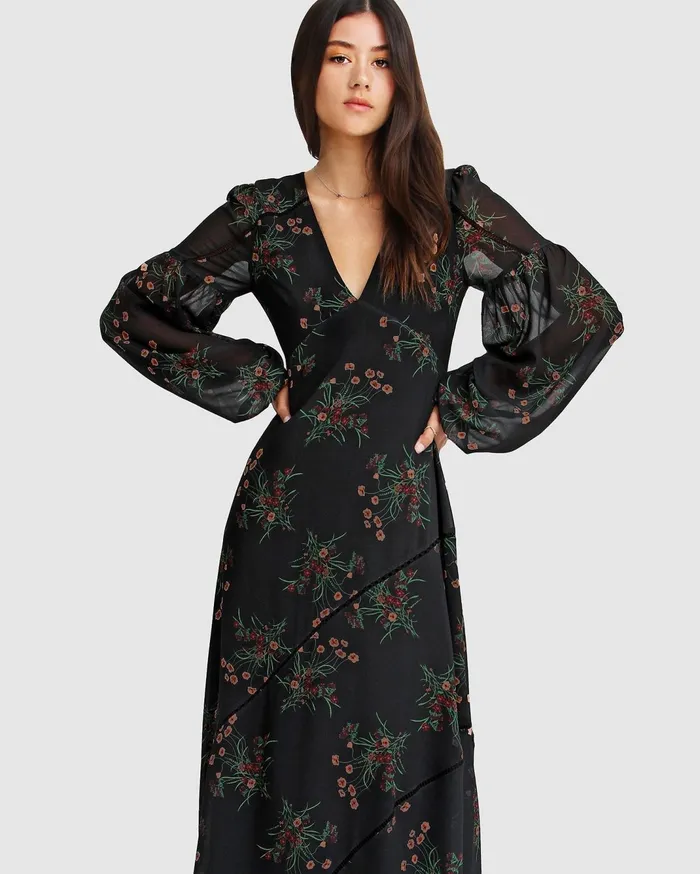 Women Dresses Belle and Bloom In Your Dreams Maxi Dress 8211 Black