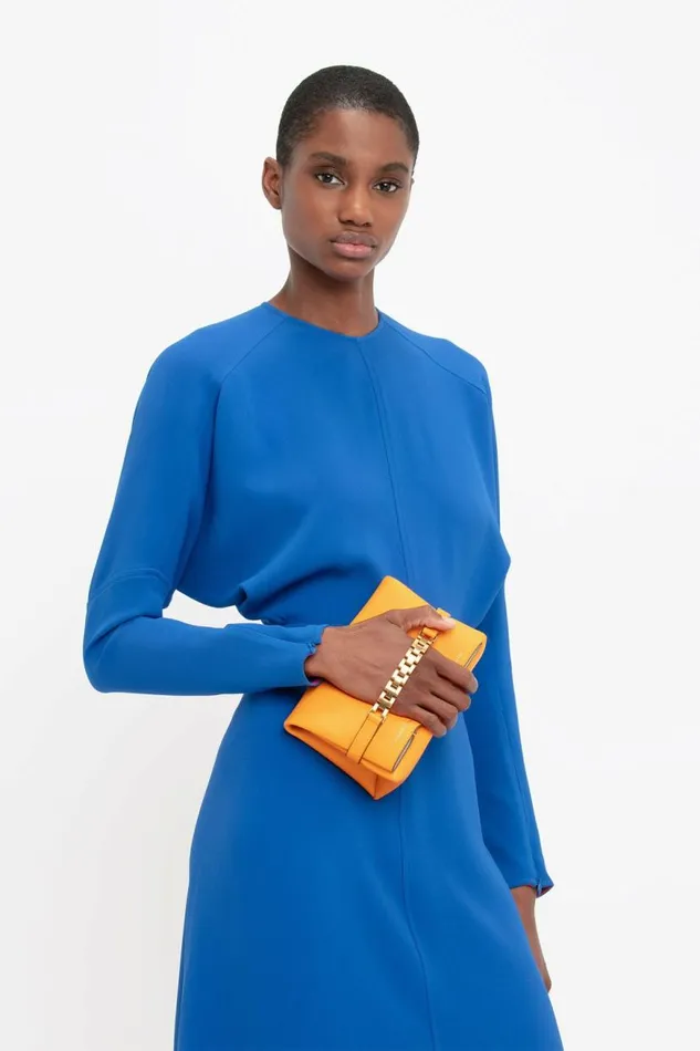 Women Dresses Victoria Beckham Dolman Midi Dress In Bright Blue