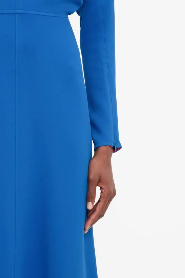 Women Dresses Victoria Beckham Dolman Midi Dress In Bright Blue