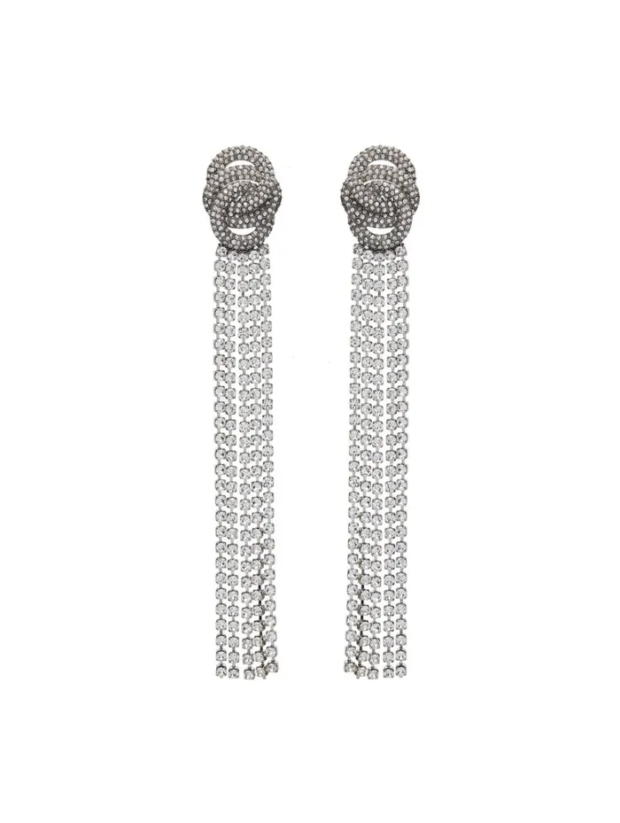 Women Earrings Oscar De La Renta Infinity Earrings Crystal