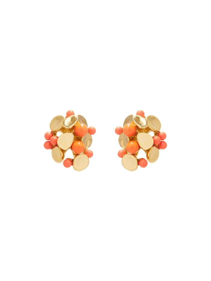 Women Earrings Oscar De La Renta Victoria Earrings Coral