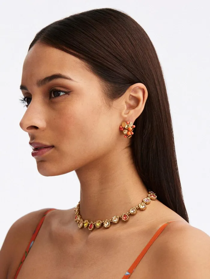 Women Earrings Oscar De La Renta Victoria Earrings Coral Women Earrings Oscar De La Renta Victoria Earrings Coral