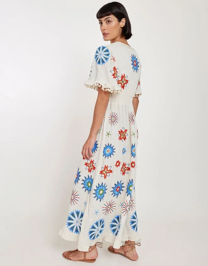 Women East Embroidered Maxi Dress Ivory Monsoon Dresses