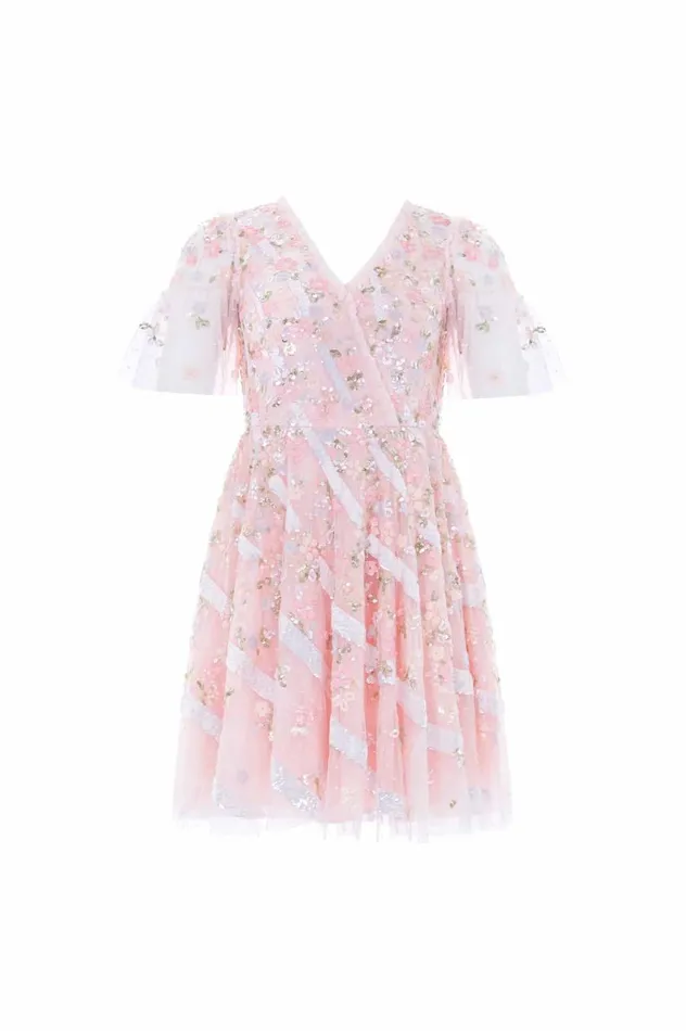 Women Embellished Dresses Needle and Thread Dianella Sequin Mini Dress Pink