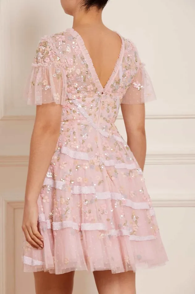 Women Embellished Dresses Needle and Thread Dianella Sequin Mini Dress Pink