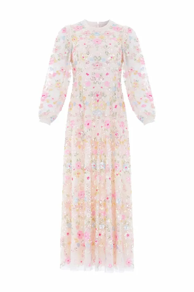 Women Embellished Dresses Needle and Thread Shimmer Fairytale Ankle Gown Champagne Women Embellished Dresses Needle and Thread Shimmer Fairytale Ankle Gown Champagne