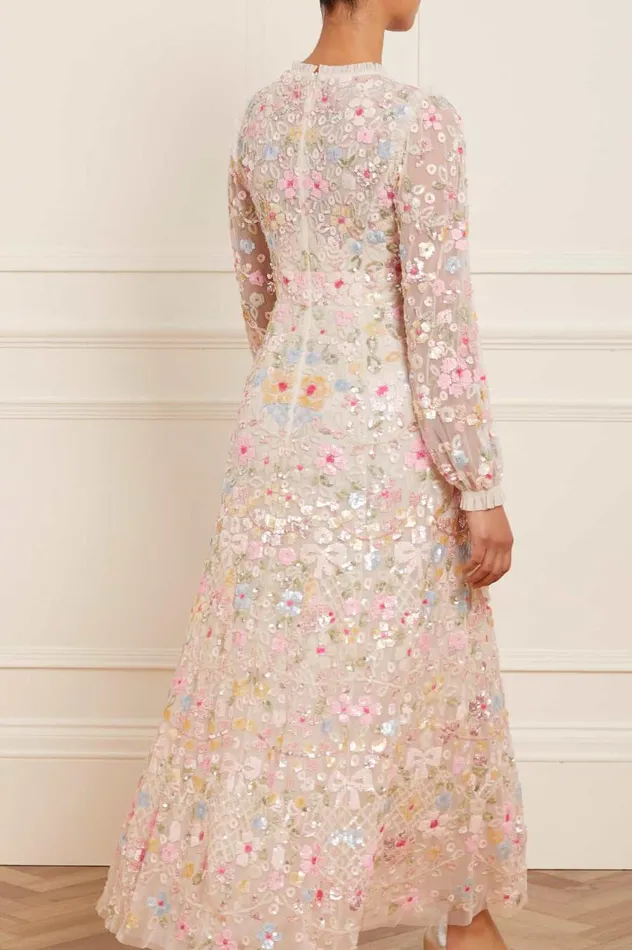 Women Embellished Dresses Needle and Thread Shimmer Fairytale Ankle Gown Champagne Women Embellished Dresses Needle and Thread Shimmer Fairytale Ankle Gown Champagne