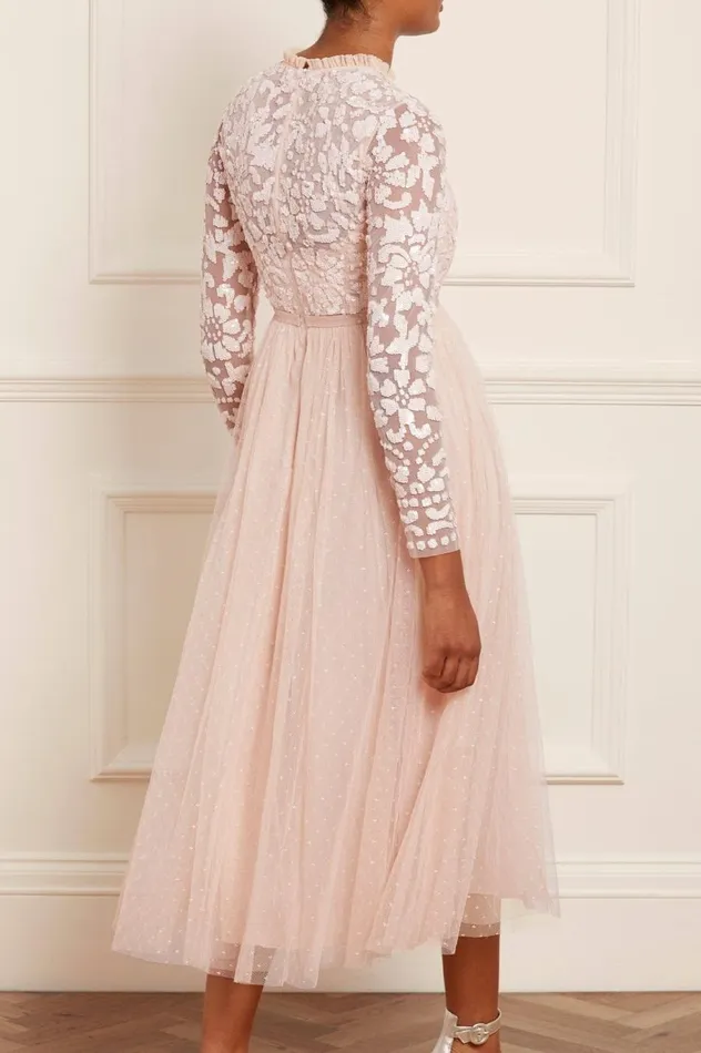Women Embellished Dresses Needle and Thread Tempest Bodice Ballerina Dress Pink