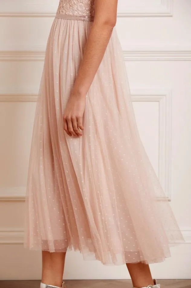 Women Embellished Dresses Needle and Thread Tempest Bodice Cami Ballerina Dress Pink