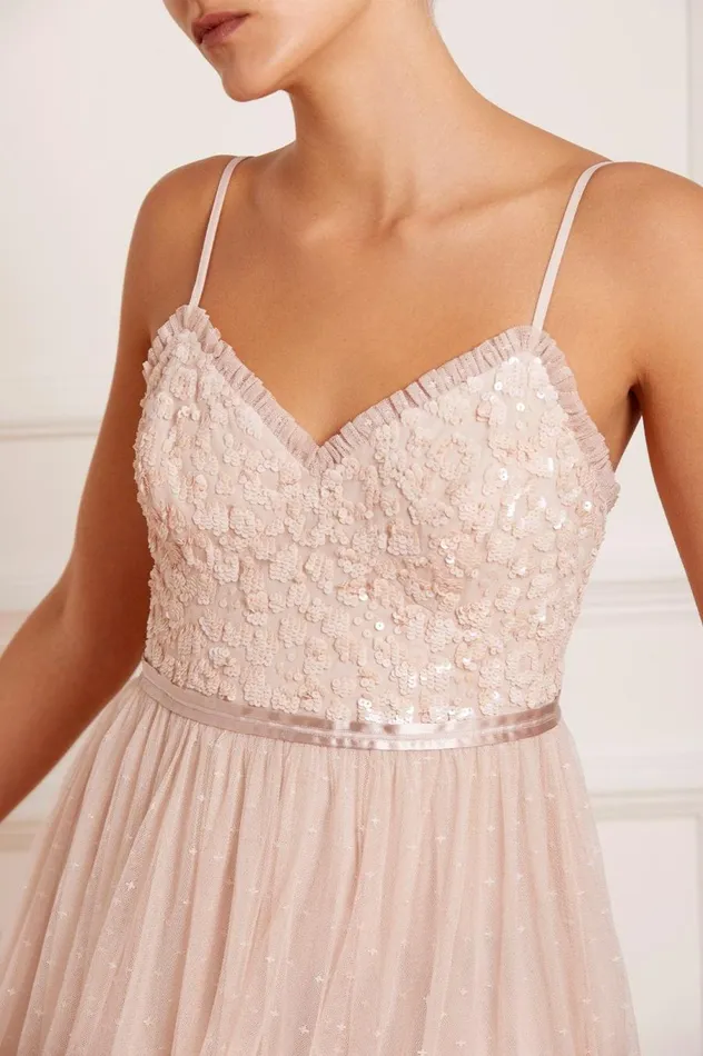 Women Embellished Dresses Needle and Thread Tempest Bodice Cami Ballerina Dress Pink