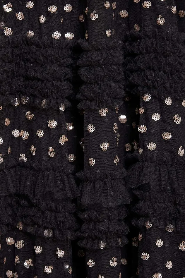 Women Embellished Dresses Needle and Thread Vivian VNeck Gown Black