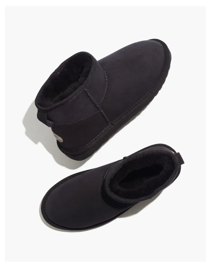 Women EMU Australia Shearling Stinger Micro Boots Black Madewell Boots