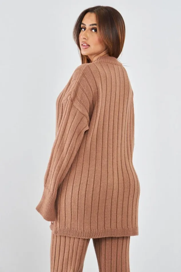 Women Ensemble 2 Pices Pull Long Pantalon En Laine Marron Brown Brentiny Paris Sweaters and Sweatshirts Women Ensemble 2 Pices Pull Long Pantalon En Laine Marron Brown Brentiny Paris Sweaters and Sweatshirts