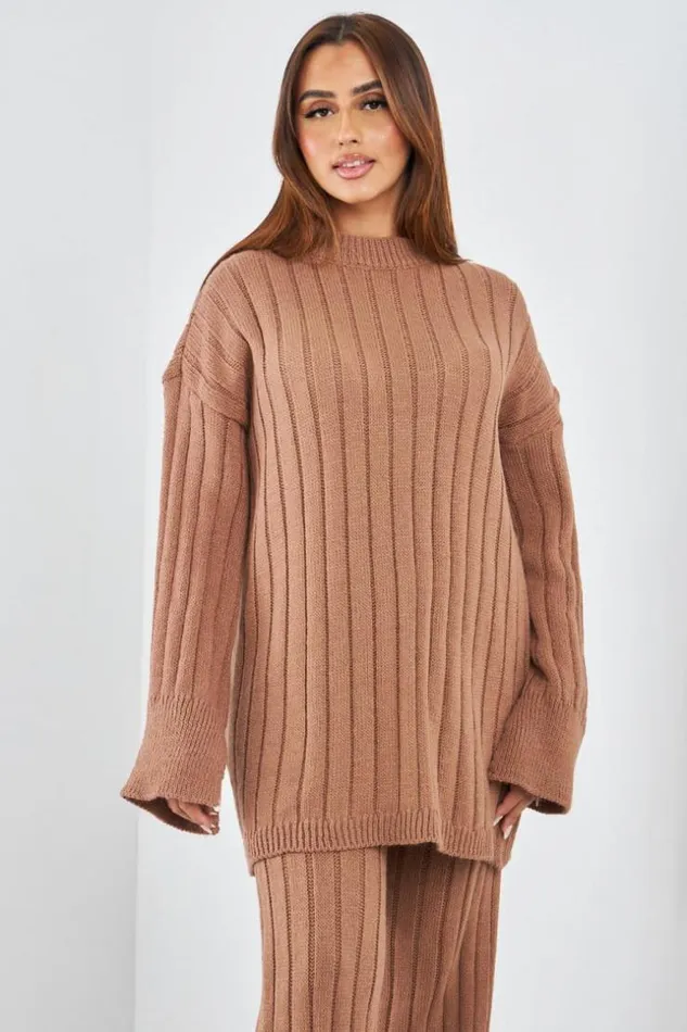 Women Ensemble 2 Pices Pull Long Pantalon En Laine Marron Brown Brentiny Paris Sweaters and Sweatshirts Women Ensemble 2 Pices Pull Long Pantalon En Laine Marron Brown Brentiny Paris Sweaters and Sweatshirts