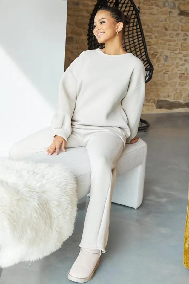 Women Ensemble 2 Pices Sweat Jogging Gris Grey Brentiny Paris Sets With Top Bottoms Women Ensemble 2 Pices Sweat Jogging Gris Grey Brentiny Paris Sets With Top Bottoms