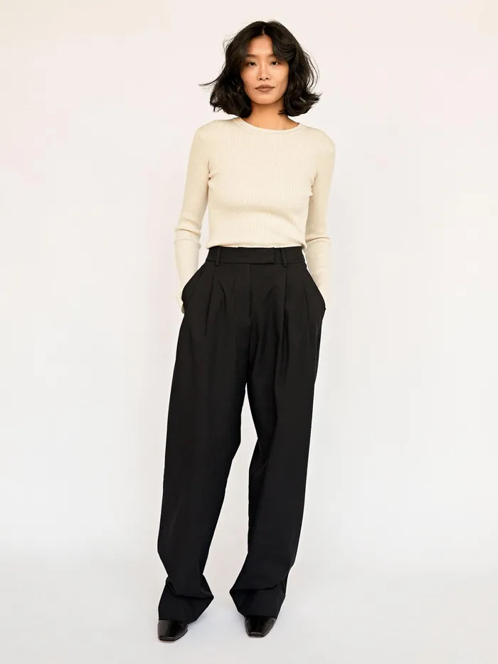 Women Esse Studios 8211 Black Tailored Trouser The UNDONE Pants