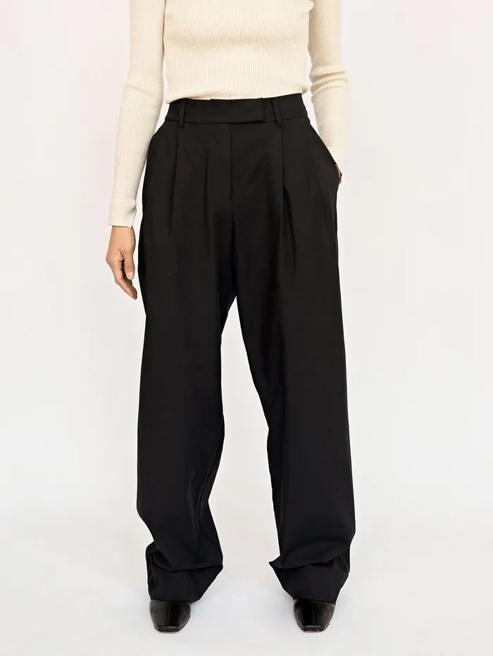 Women Esse Studios 8211 Black Tailored Trouser The UNDONE Pants