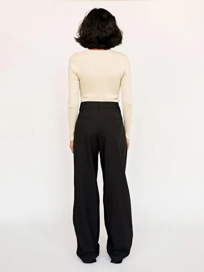 Women Esse Studios 8211 Black Tailored Trouser The UNDONE Pants