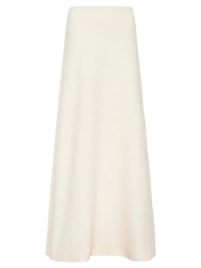 Women Esse Studios 8211 Cream Pila Maxi Skirt The UNDONE Skirts