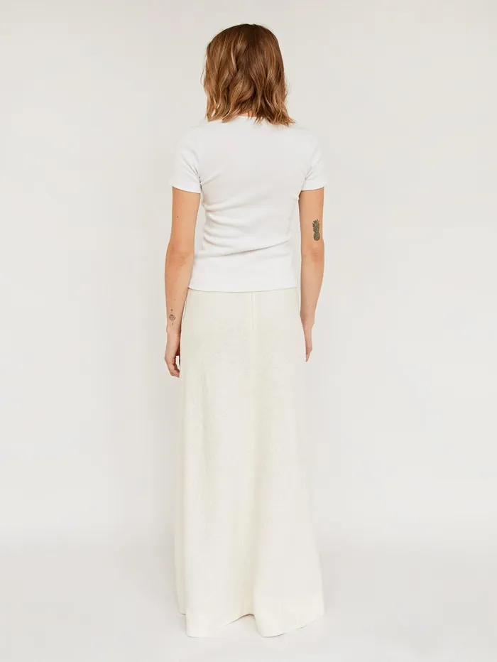 Women Esse Studios 8211 Cream Pila Maxi Skirt The UNDONE Skirts