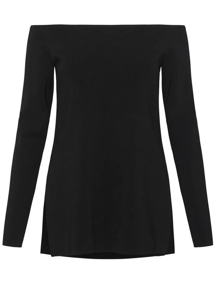 Women Esse Studios 8211 Obie Off The Shoulder Top In Black The UNDONE Tops