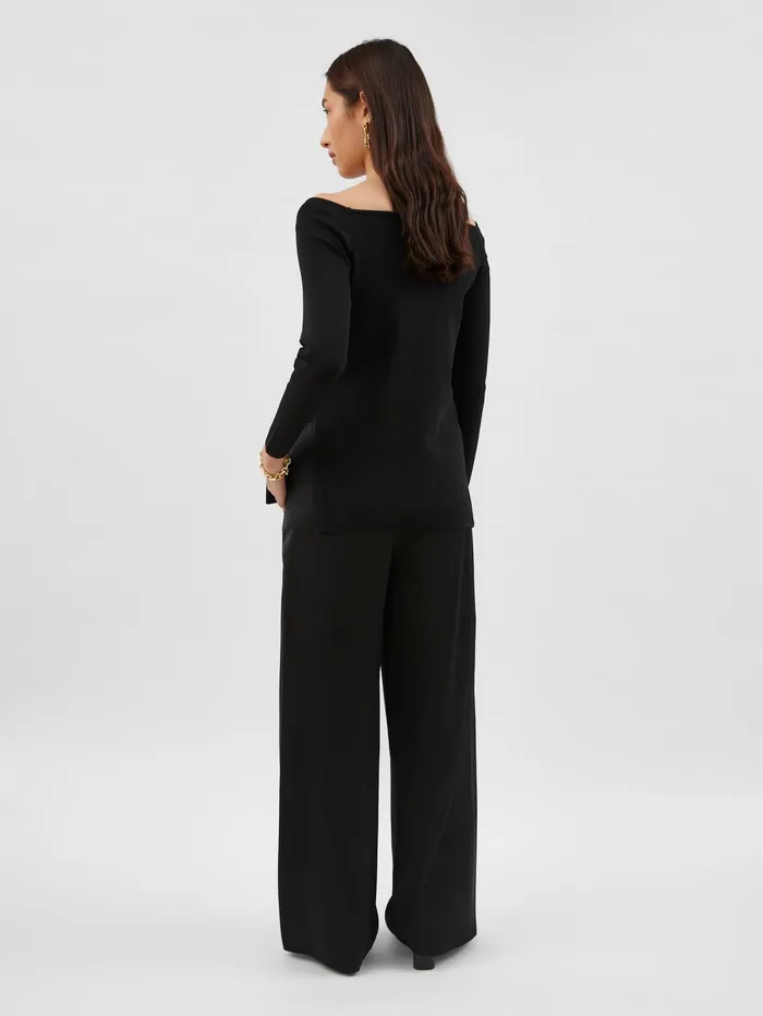 Women Esse Studios 8211 Obie Off The Shoulder Top In Black The UNDONE Tops