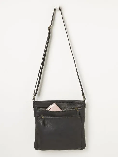 Women Fatface Bags and Wallets Allie Black Crossbody Bag