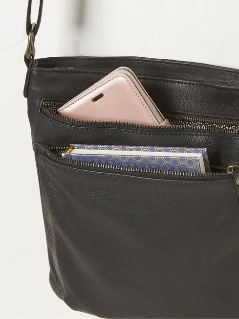Women Fatface Bags and Wallets Allie Black Crossbody Bag