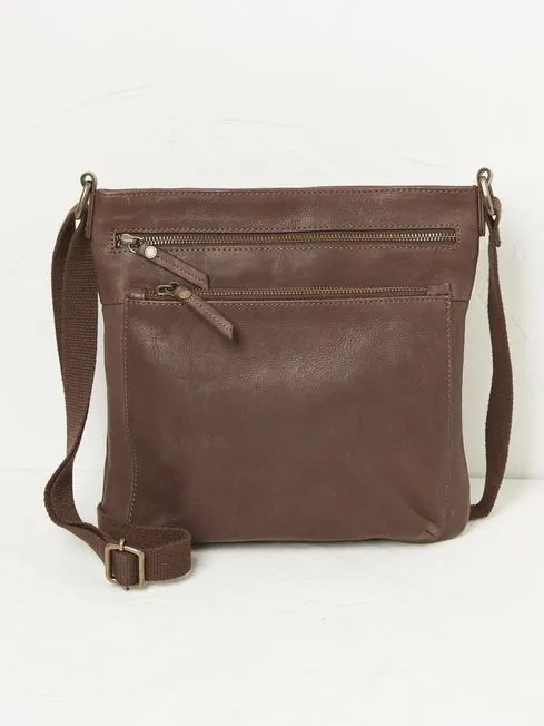 Women Fatface Bags and Wallets Allie Brown Crossbody Bag