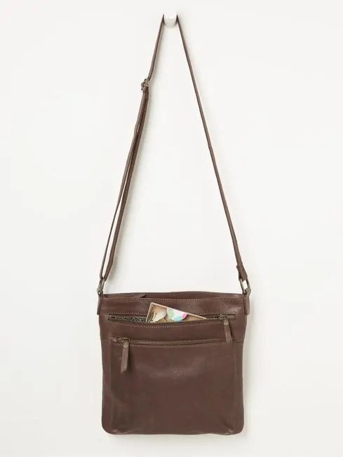 Women Fatface Bags and Wallets Allie Brown Crossbody Bag