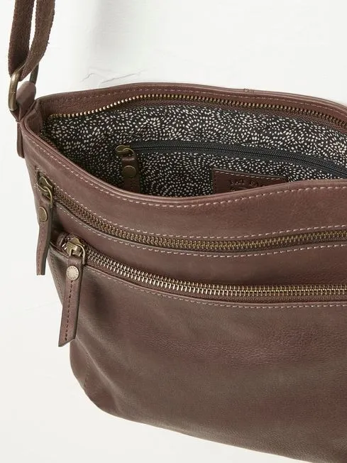 Women Fatface Bags and Wallets Allie Brown Crossbody Bag