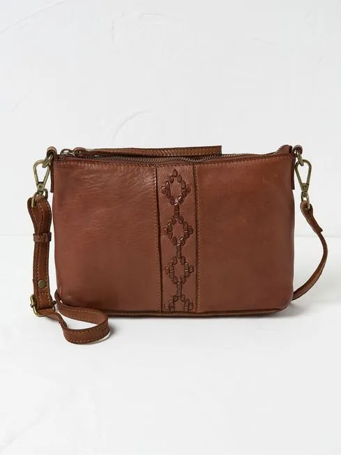 Women Fatface Bags and Wallets Eve Brown Crossbody Bag