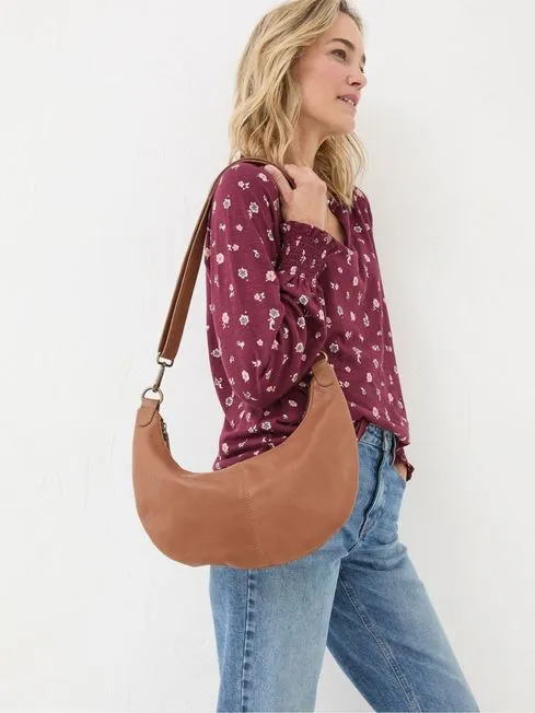 Women Fatface Bags and Wallets Harlow Brown Sling Bag