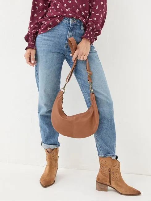 Women Fatface Bags and Wallets Harlow Brown Sling Bag Women Fatface Bags and Wallets Harlow Brown Sling Bag