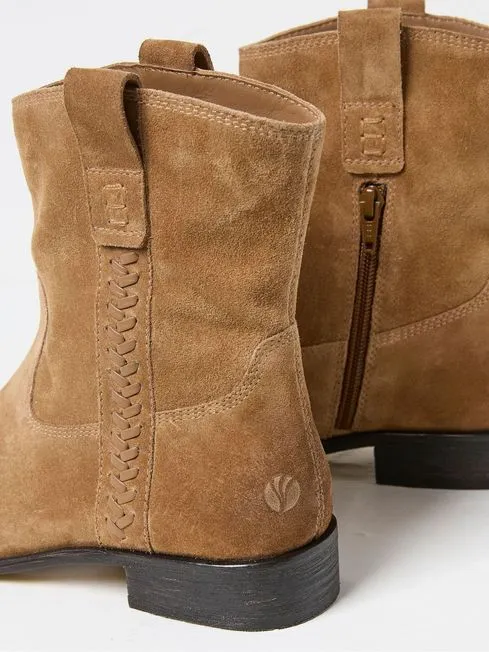 Women Fatface Boots Adelaide Brown Western Boots