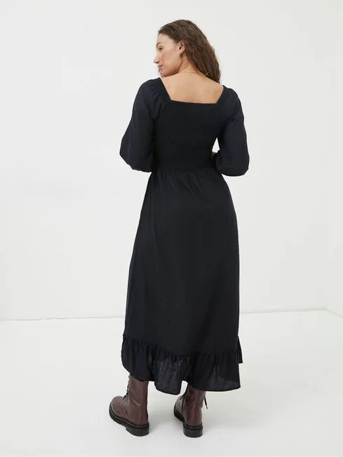 Women Fatface Dresses Black Adele Midi Dress Women Fatface Dresses Black Adele Midi Dress